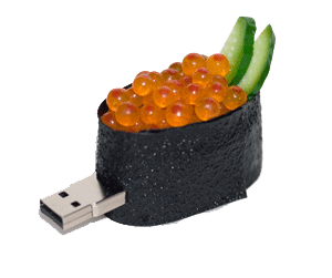 usb drive shaped like sushi
