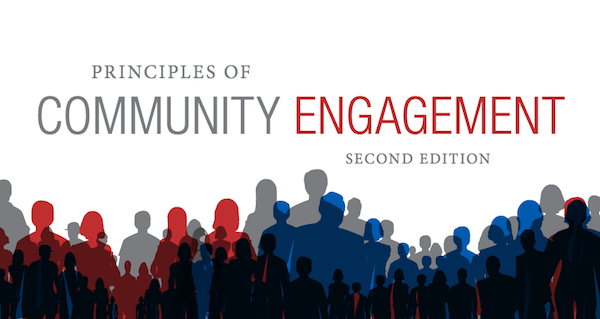 cover image from linked document saying "Principles of Community Engagement, second edition"