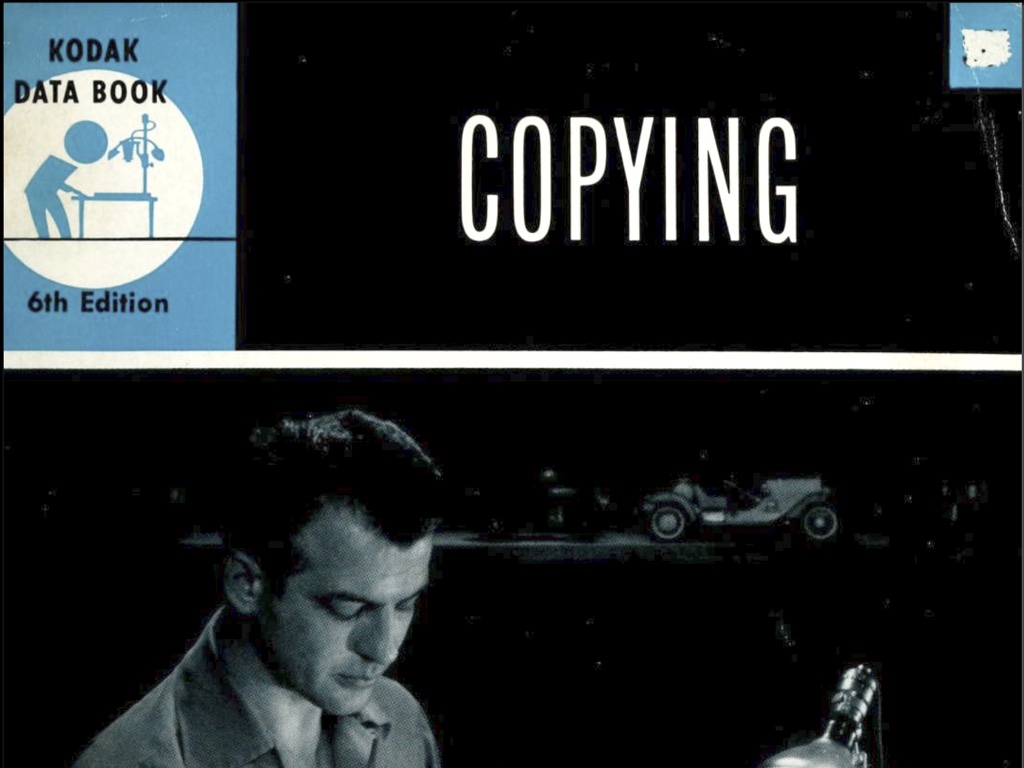 Cover of a book about photocopying titled COPYING